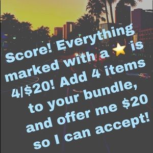⭐️ Visit my closet! 4 for $20!